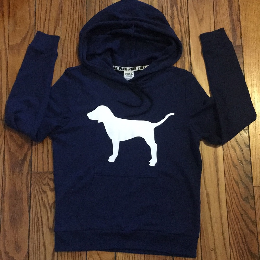 PINK navy hoodie